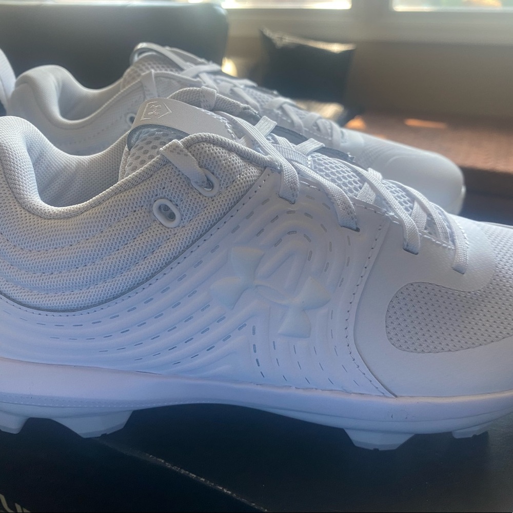 Under armour white cleats